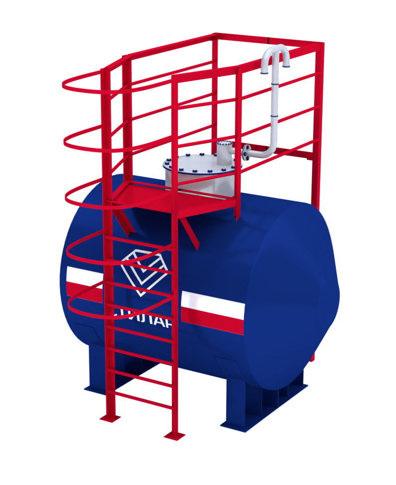 Горизонтальный резервуар РГСН для пожарного резервуара 5 м³ от завода-производителя